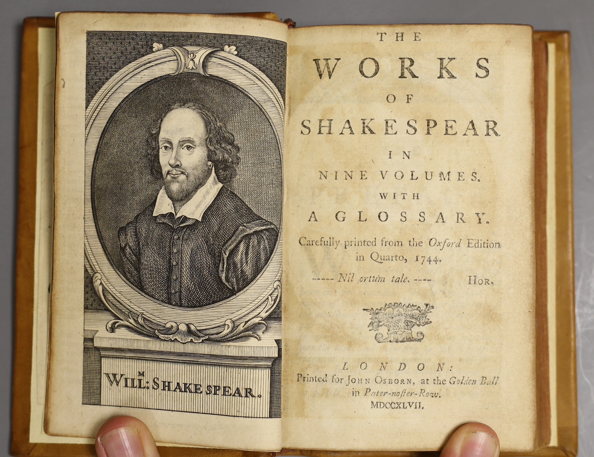 Shakespeare, William, 9 works, 1748